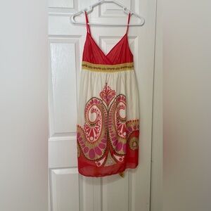 Studio M Red and White Sleeveless Sundress